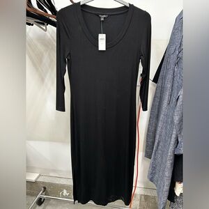 Banana Republic Black Long Sleeve Dress